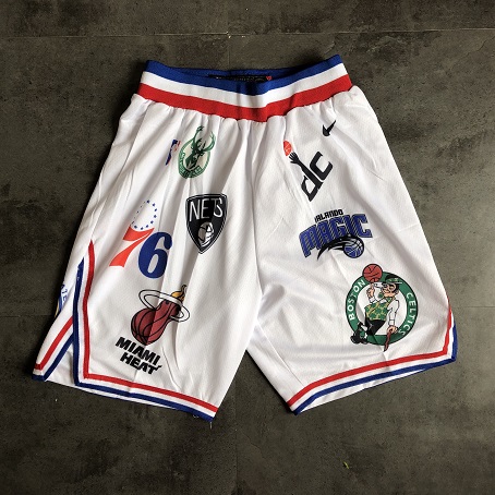 Men NBA superme White Nike Shorts 0416->more jerseys->NBA Jersey